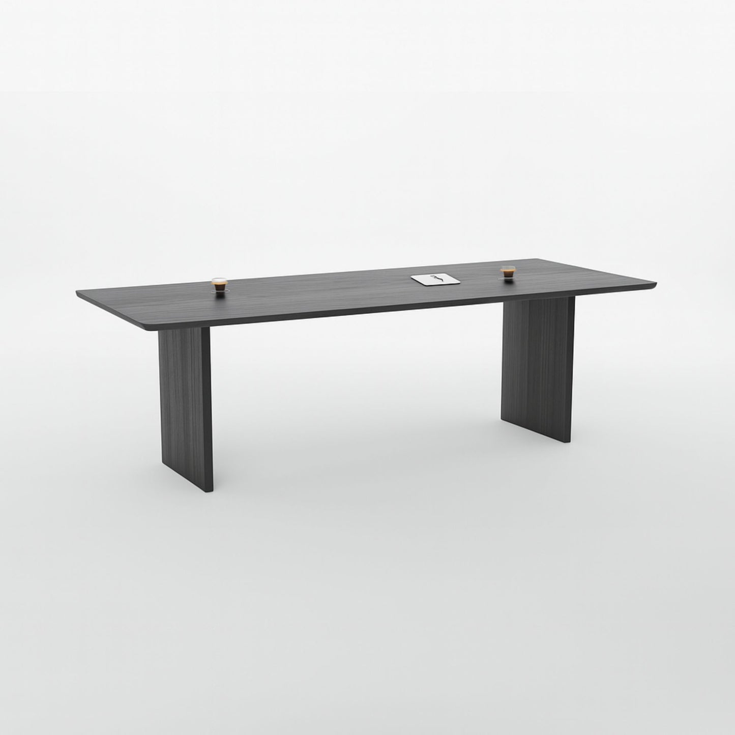 No Fuzz - Fineer - Rechthoekig - Ronde Rand - Black