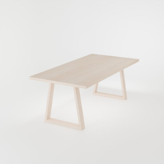 Eikenhouten Tafel -  Classic Line - Trapezium Poot - Naturel
