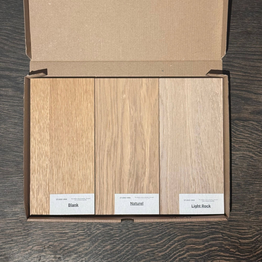 Eikenhouten kleurstalen