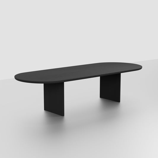 No Fuzz - Massief - Plat ovaal - Ronde Rand - Black