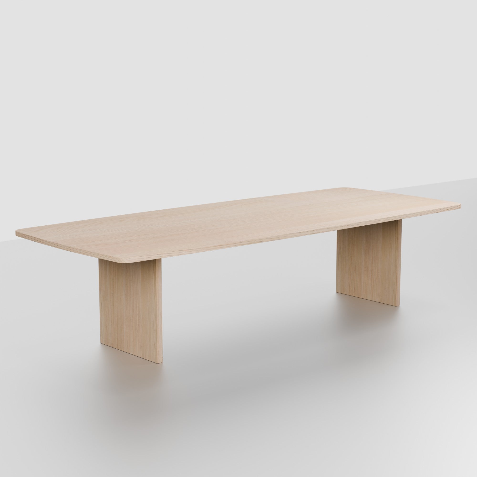 No Fuzz – Eiken Massieve Eettafel – Ton – Rechte Rand – Naturel Lak