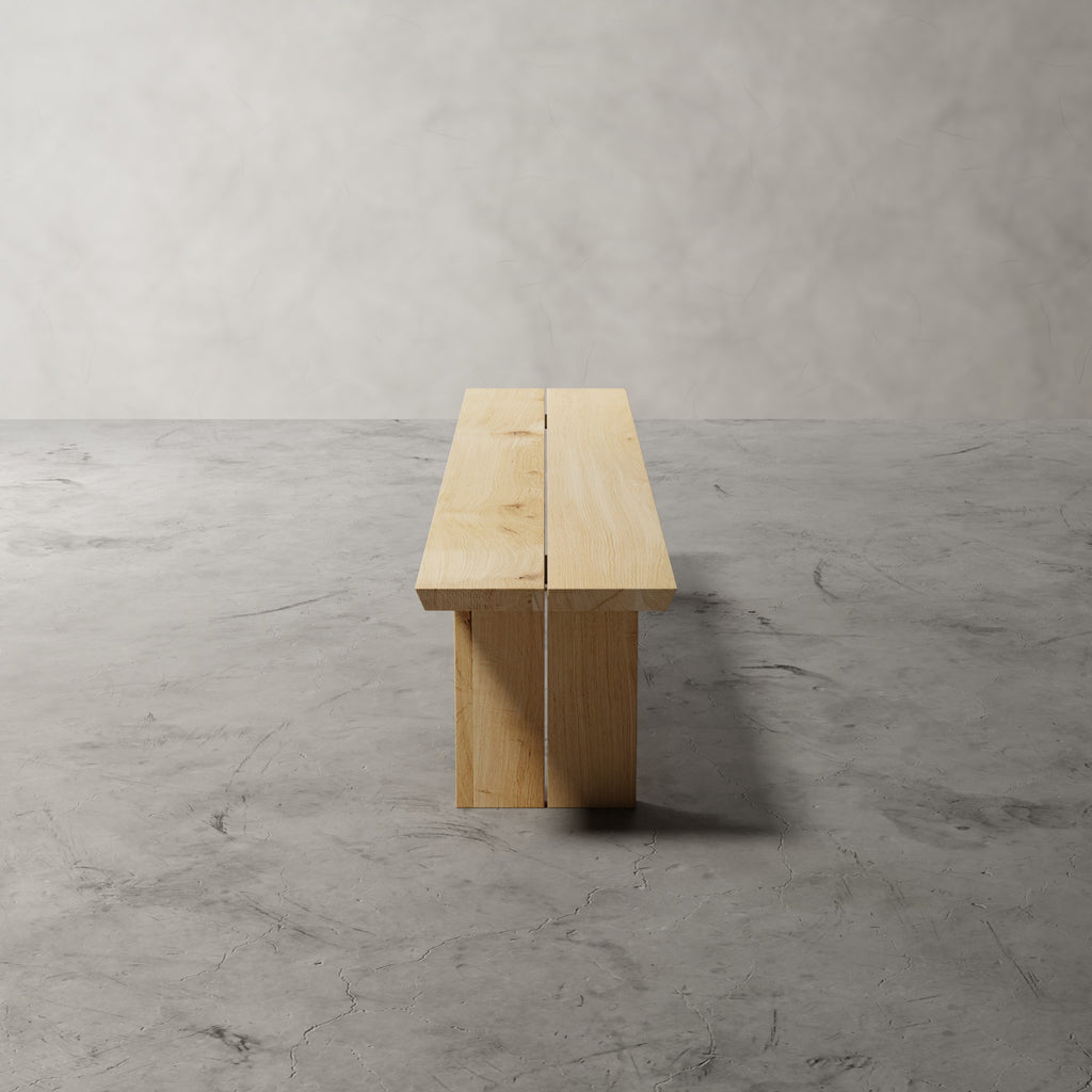 No Fuzz Duo Bank – massief eiken eetbank