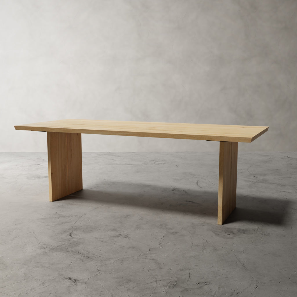 No Fuzz Rechthoek Duo – massief eiken eettafel