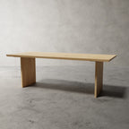 No Fuzz Rechthoek Duo – massief eiken eettafel