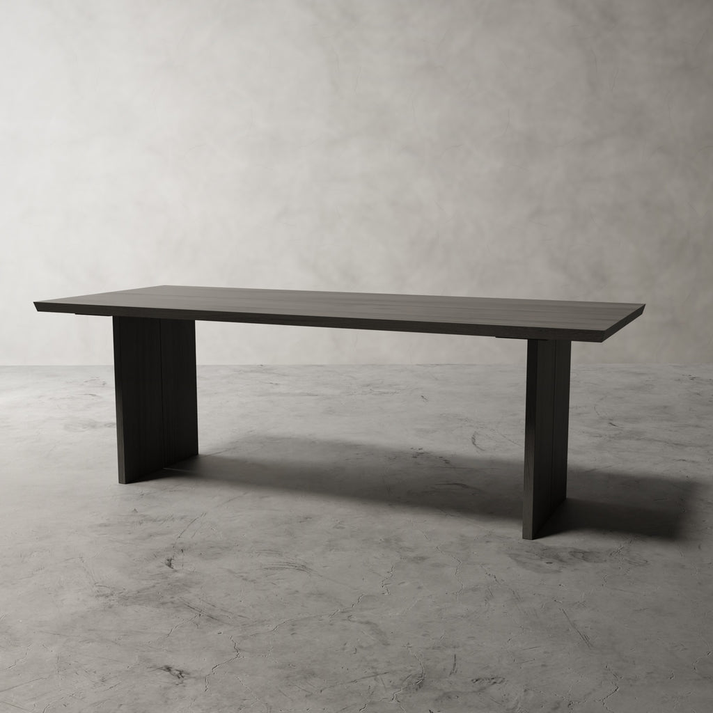 No Fuzz Rechthoek Duo – massief eiken eettafel