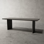 No Fuzz Rechthoek Duo – massief eiken eettafel