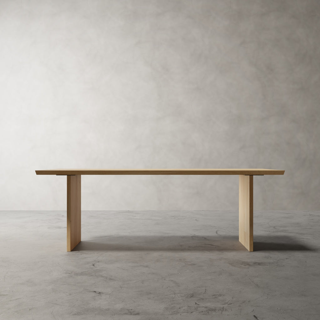 No Fuzz Rechthoek Duo – massief eiken eettafel