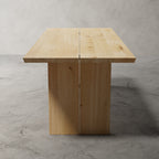 No Fuzz Rechthoek Duo – massief eiken eettafel