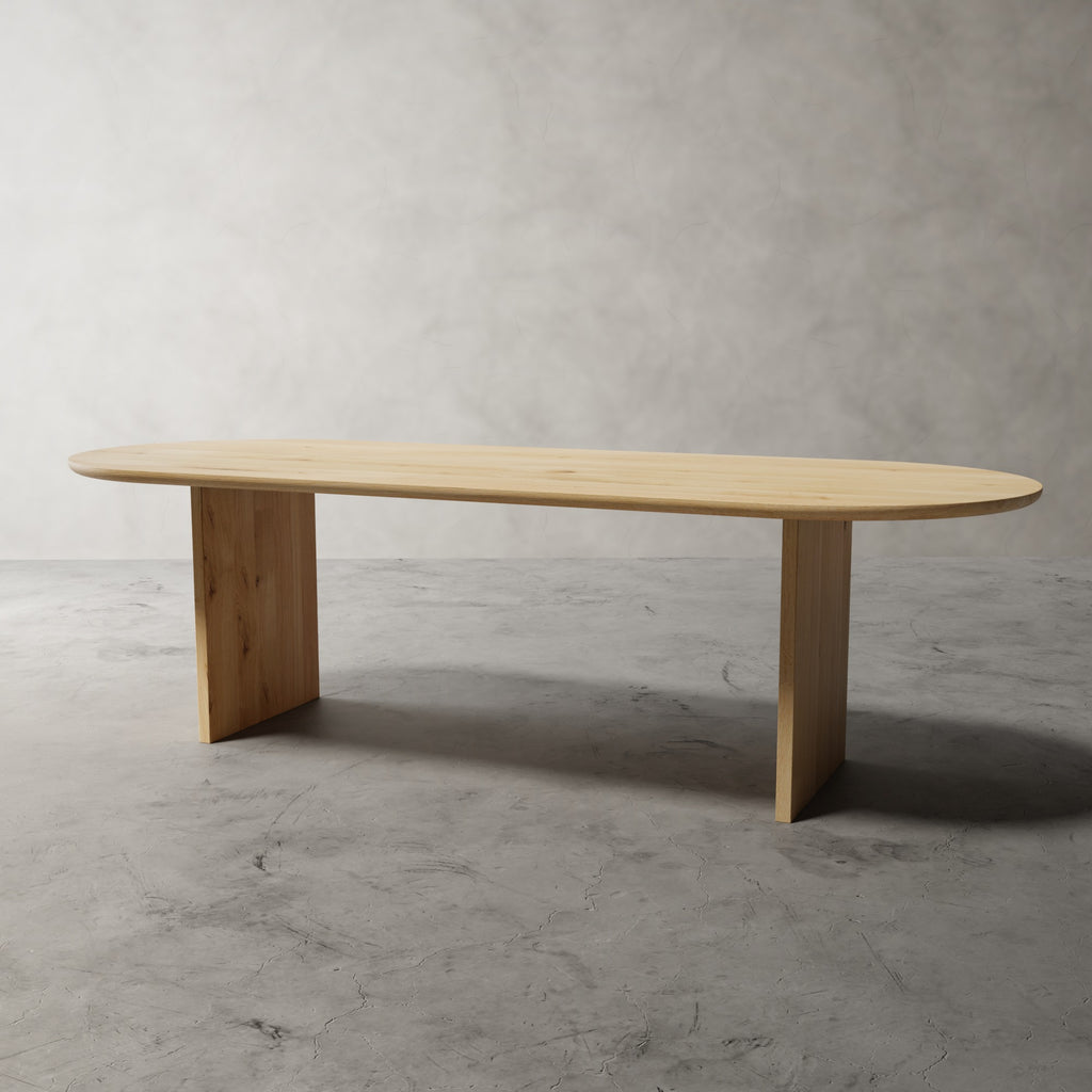 No Fuzz Ovaal – massief eiken eettafel