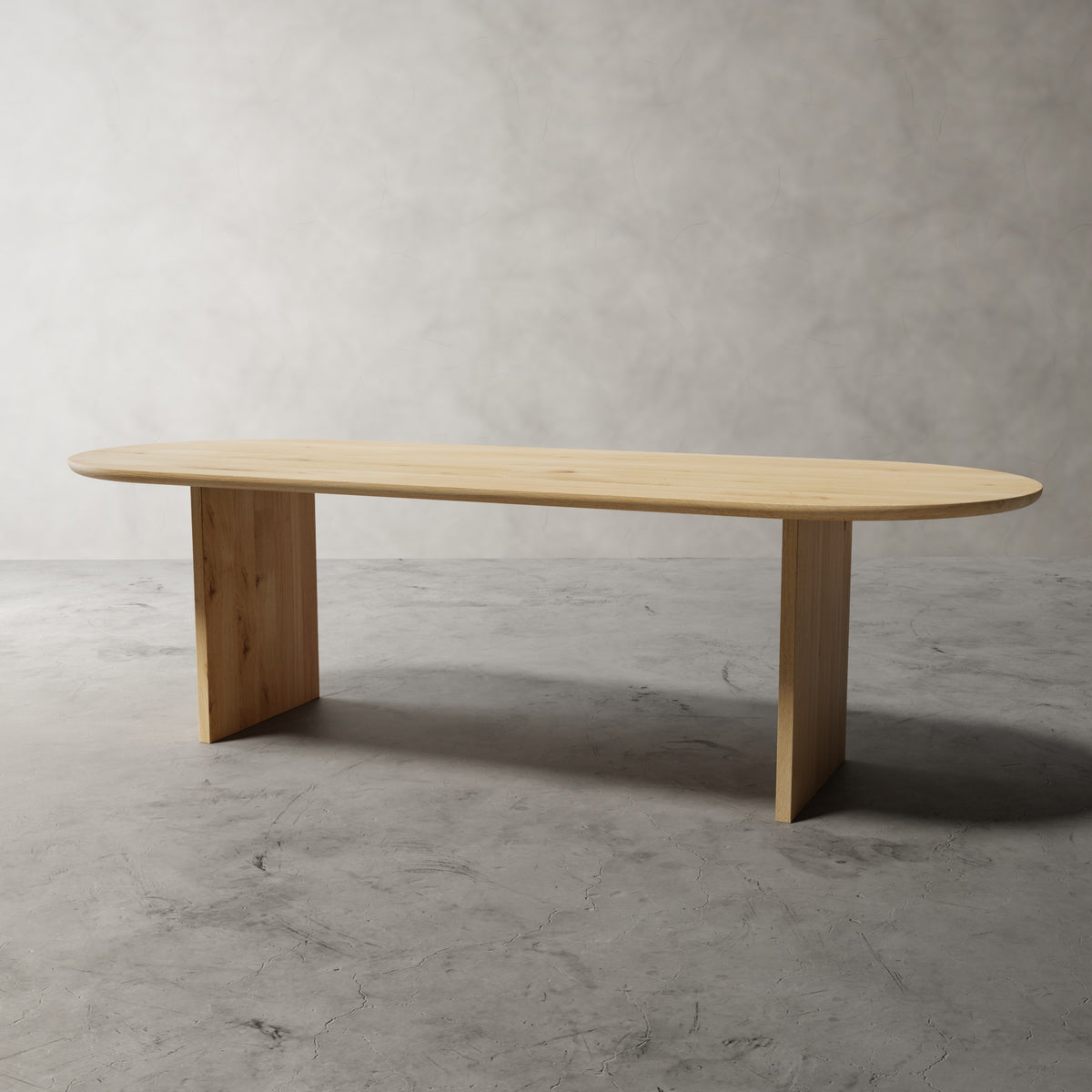 No Fuzz Ovaal – massief eiken eettafel