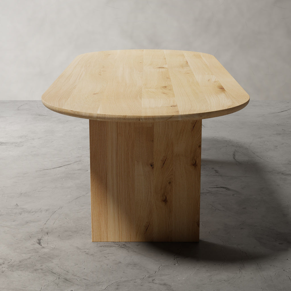 No Fuzz Ovaal – massief eiken eettafel