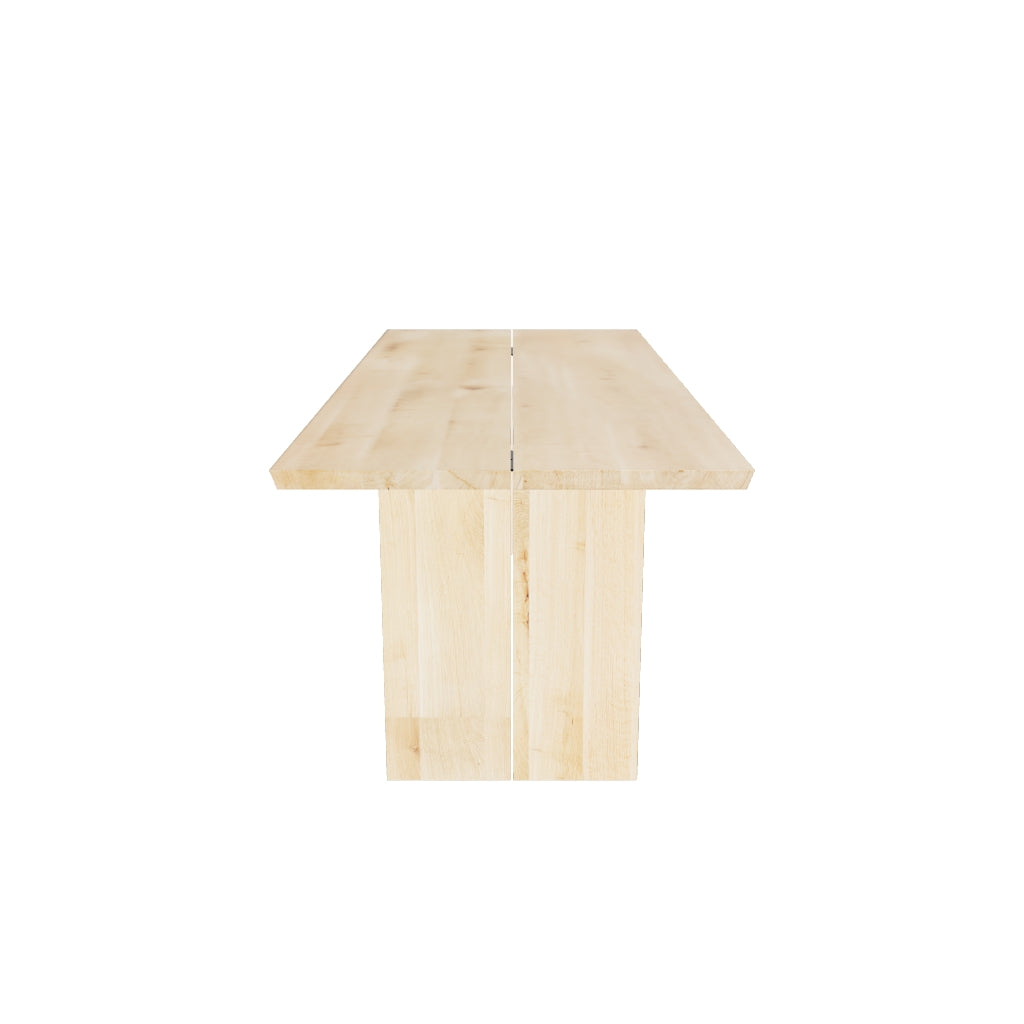 No Fuzz Rechthoek Duo – massief eiken eettafel