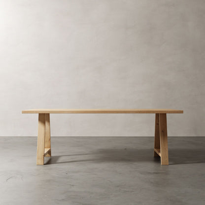 Eikenhouten Tafel -  Classic Line - A Poot - Black Bold