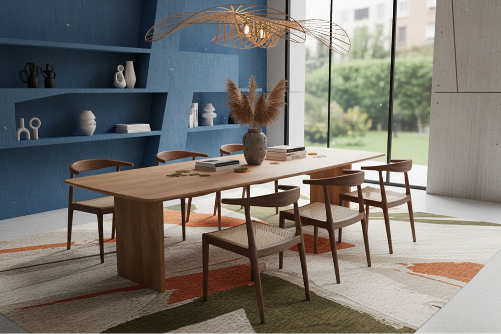 No Fuzz – Eiken Massieve Eettafel – Ton – Ronde Rand – Naturel Lak